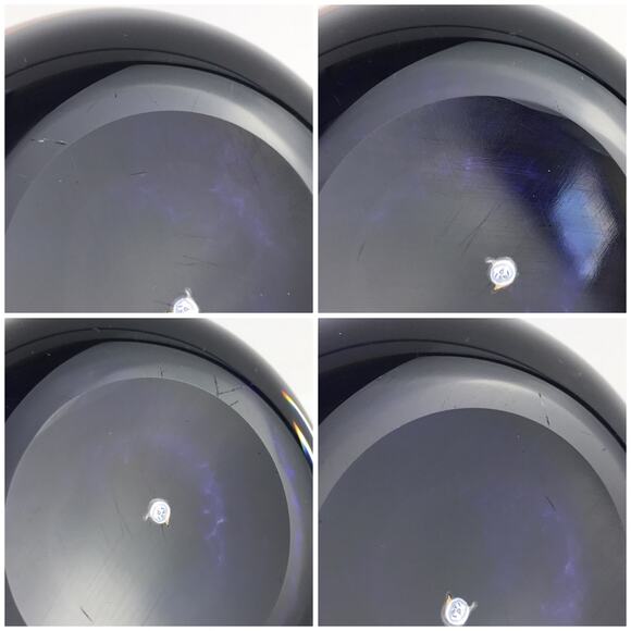 Perthshire 1991E Pink and White Rose Lampwork Flower Latticinio Dome Paperweight - Picture 9 of 13